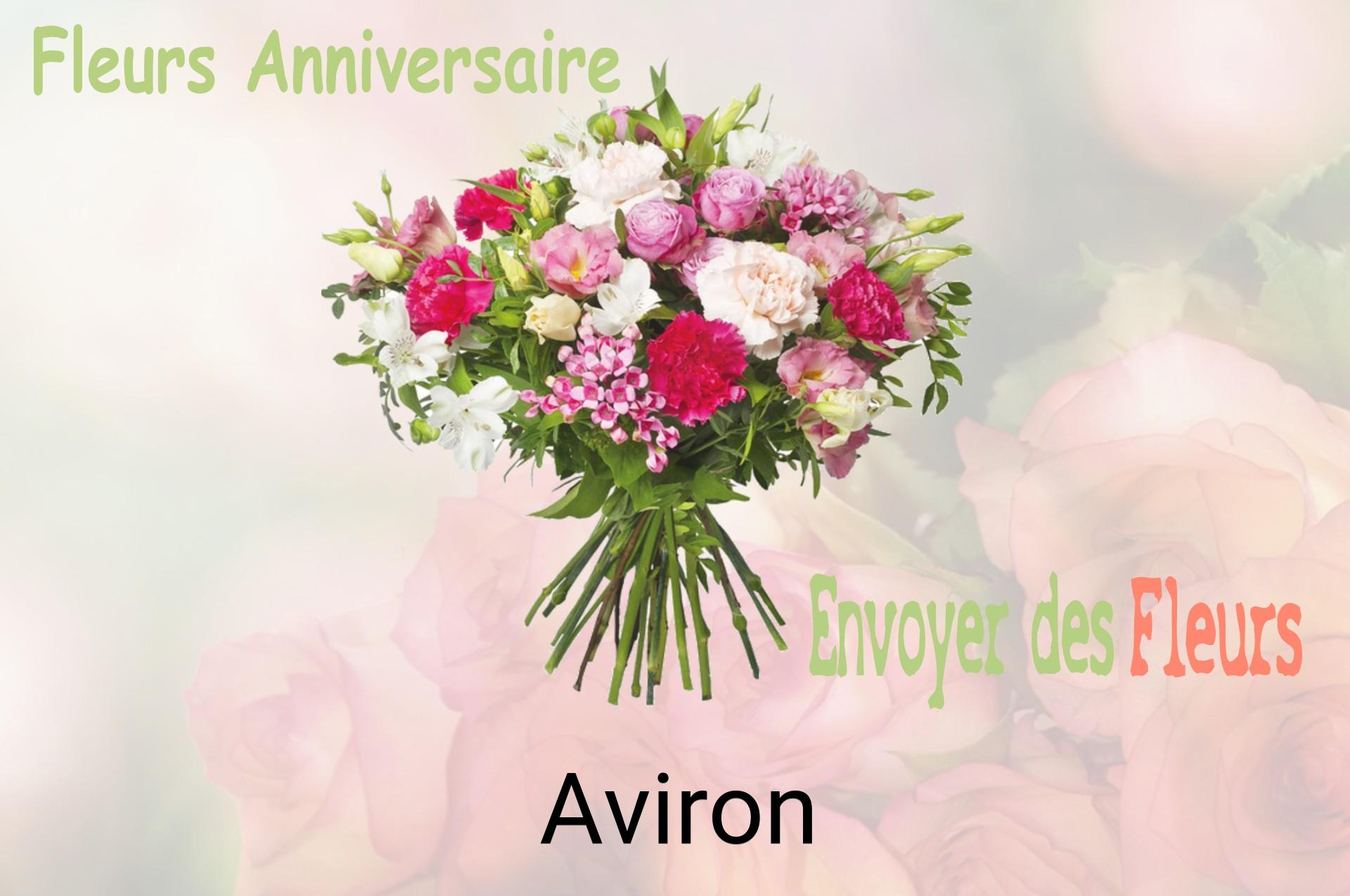 Bouquet de fleurs d’anniversaire livré à Aviron